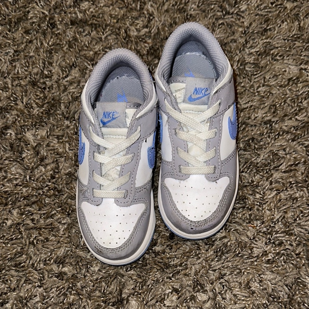 Nike Gray and Blue Sneakers Classic Design